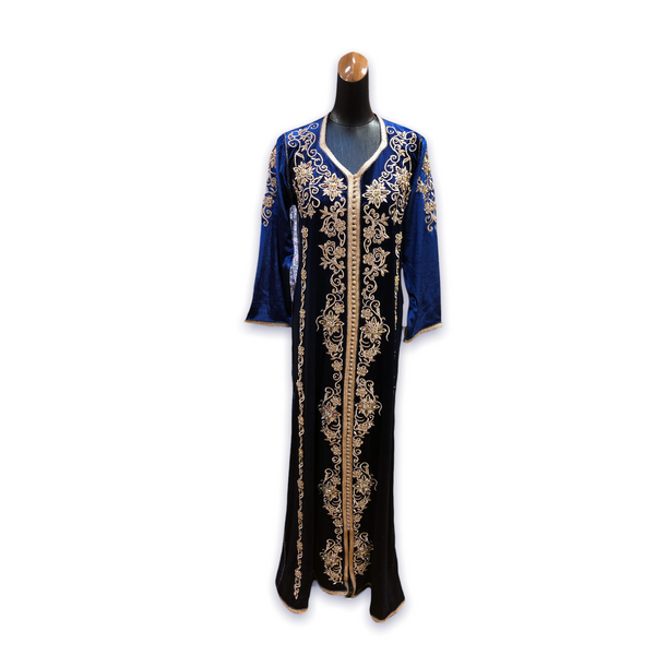 Women's Budget Friendly Velvet Full Sleeve Bridal Caftans