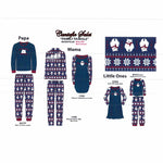 Load image into Gallery viewer, Men&#39;s Micropolar Pajama Set with Fairisle Pattern and Screen Printed Top
