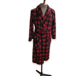 Load image into Gallery viewer, Men&#39;s Plaid Plush Micropolar Robes
