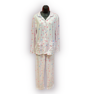 Women's Two Piece Micro Fibre Pajama Set with Pockets