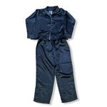 Load image into Gallery viewer, Women&#39;s Two Piece Poly Satin Button Up Pyjama Set
