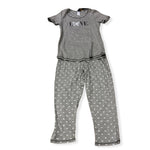 Load image into Gallery viewer, Women&#39;s Two Piece Cotton Jersey Knit Capri Set with Printed Top
