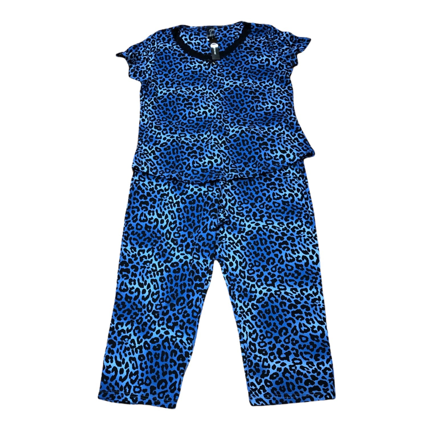 Women's Two Piece Peachy Knit Pajama Set with Capris Pants