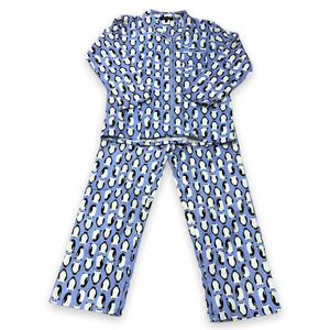 Women's Two Piece 100% Cotton Flannel Pajama Set