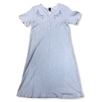 Load image into Gallery viewer, Flatback Rib Nightshirt with Floral Embroidery &amp; Sequin Applique
