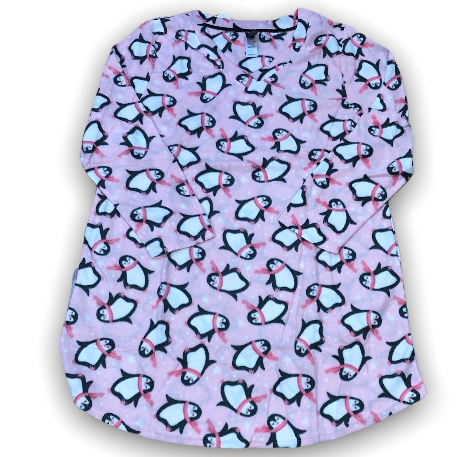 Women's Micropolar Sleepshirt with a Shirttail Hemline
