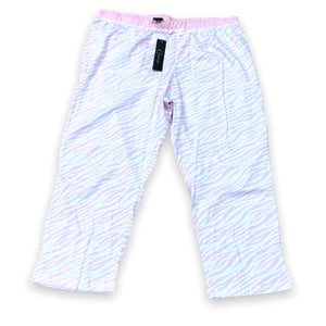 BULK BUY - Women's 100% Cotton Jersey Knit Capri Pants with Side Slits (6-Pack)