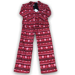 Load image into Gallery viewer, Women&#39;s Three Piece Micropolar Notched Pajama Set with Socks
