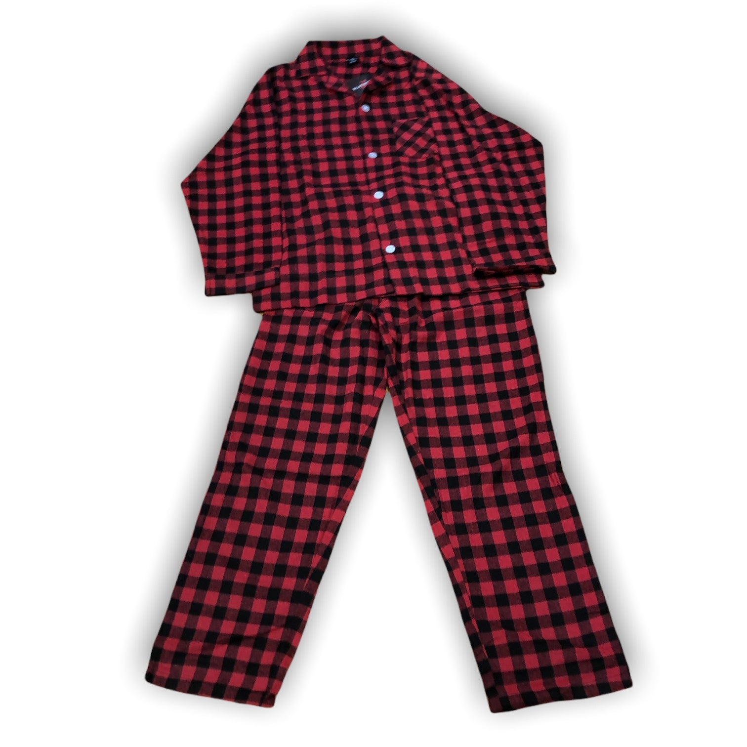 Men's 100% Cotton Flannel Plaid Pajama Sets – Cantafio Sales