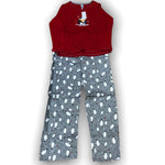 Load image into Gallery viewer, Women&#39;s Two Piece Pajama Set with Jersey Knit Top and Flannel Pants (GIFT PACKAGED)
