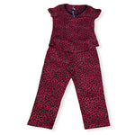 Load image into Gallery viewer, Women&#39;s Two Piece Peachy Knit Pajama Set with Capris Pants
